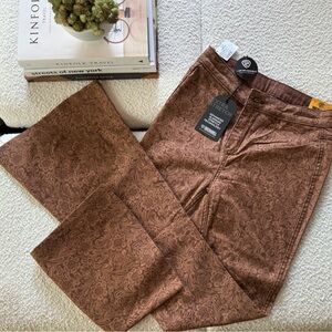 Rock & Roll Denim Bargain Button Flare Brown Reversible Jeans